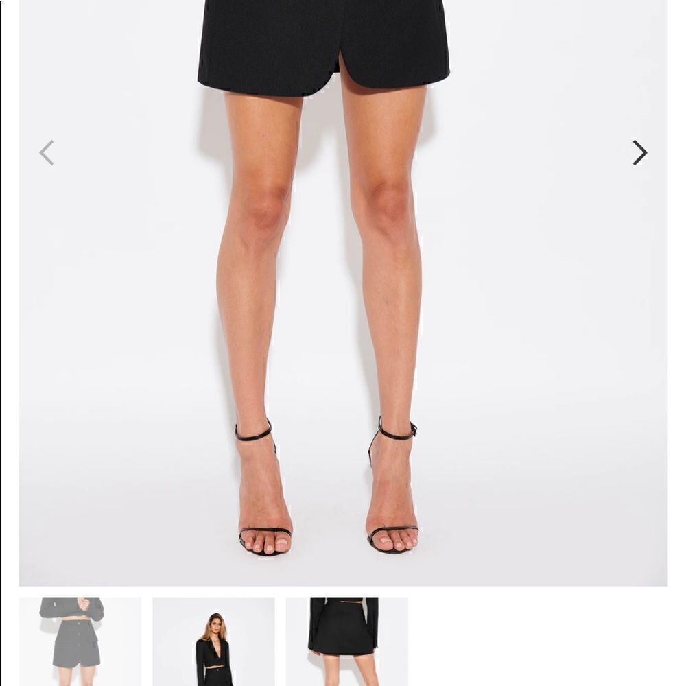 Effie Kats brand Sylo Mini Skirt Blazer Black - Picture 5 of 7